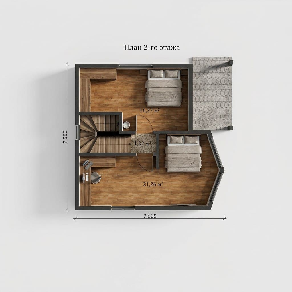 Проект 114,5 кв.м - фото 6