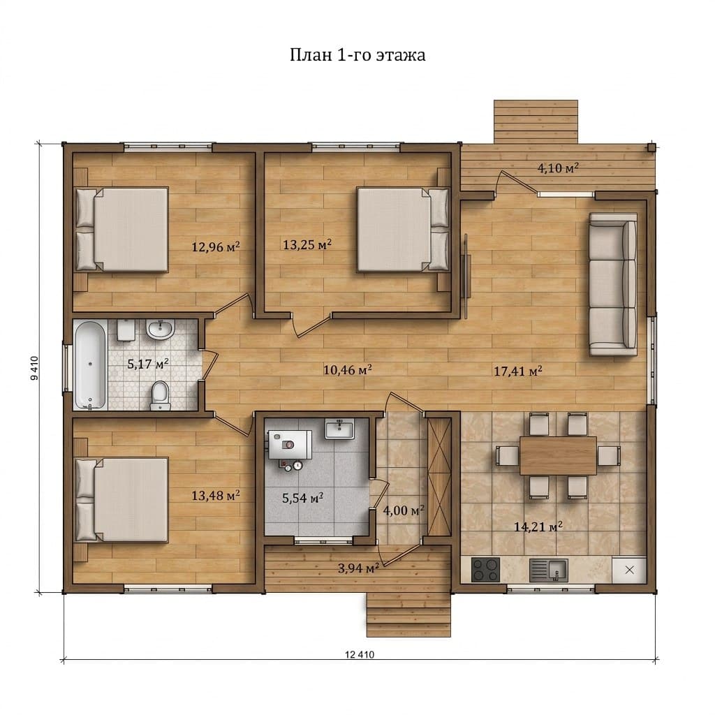 Проект 116,7 кв.м - фото 5