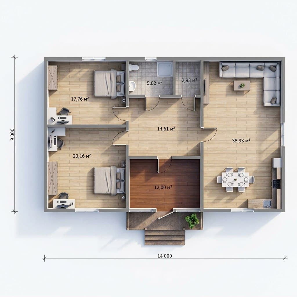 Проект 126 кв.м - фото 5